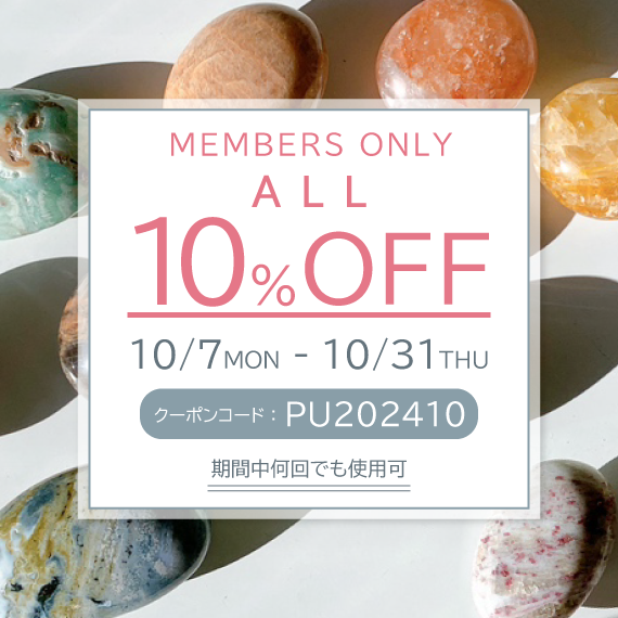 会員限定10％OFFセール開催！